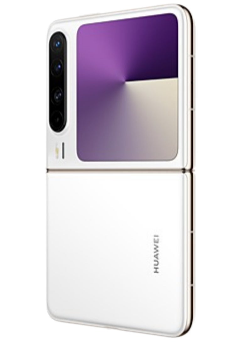 HUAWEI - Huawei Pura X Foldable Phone 512GB 12GB RAM White With 6.3-Inch 16:10 Wide Inner Screen HarmonyOS 5.0.1 and boasts a 6.3-inch internal OLED LTPO 2.0 display with a 1,320x2,120 pixels resolution, 120Hz refresh rate |50 MP, f/1.6, 23mm (wide), PDAF, OIS |4720 mAh Battery Chinese Version - Image 1