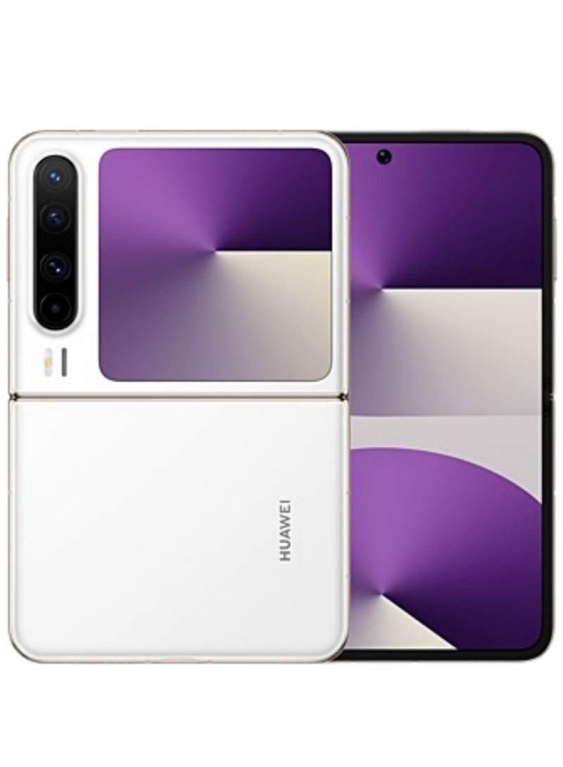 HUAWEI - Pura X Foldable Phone 256GB 12GB RAM White With 6.3-Inch 16:10 Wide Inner Screen HarmonyOS 5.0.1 and boasts a 6.3-inch internal OLED LTPO 2.0 display with a 1,320x2,120 pixels resolution, 120Hz refresh rate |50 MP, f/1.6, 23mm (wide), PDAF, OIS |4720 mAh Battery Chinese Version - Image 1