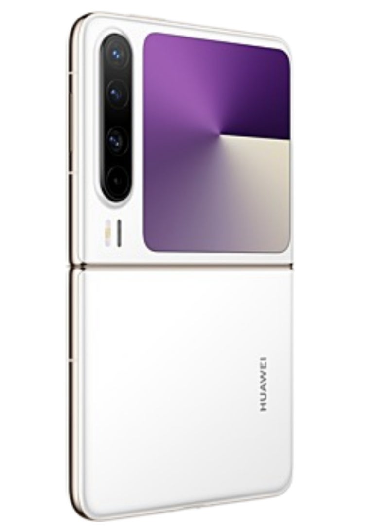 HUAWEI - Pura X Foldable Phone 256GB 12GB RAM White With 6.3-Inch 16:10 Wide Inner Screen HarmonyOS 5.0.1 and boasts a 6.3-inch internal OLED LTPO 2.0 display with a 1,320x2,120 pixels resolution, 120Hz refresh rate |50 MP, f/1.6, 23mm (wide), PDAF, OIS |4720 mAh Battery Chinese Version - Image 1