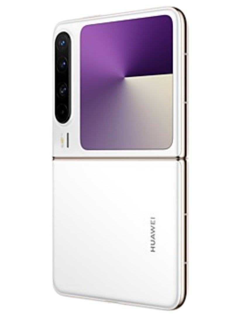 HUAWEI - Pura X Foldable Phone 256GB 12GB RAM White With 6.3-Inch 16:10 Wide Inner Screen HarmonyOS 5.0.1 and boasts a 6.3-inch internal OLED LTPO 2.0 display with a 1,320x2,120 pixels resolution, 120Hz refresh rate |50 MP, f/1.6, 23mm (wide), PDAF, OIS |4720 mAh Battery Chinese Version - Image 1