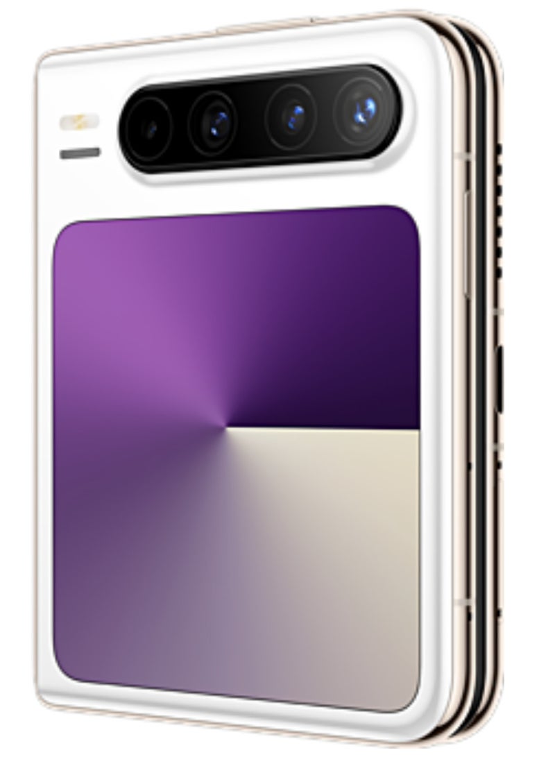 HUAWEI - Pura X Foldable Phone 256GB 12GB RAM White With 6.3-Inch 16:10 Wide Inner Screen HarmonyOS 5.0.1 and boasts a 6.3-inch internal OLED LTPO 2.0 display with a 1,320x2,120 pixels resolution, 120Hz refresh rate |50 MP, f/1.6, 23mm (wide), PDAF, OIS |4720 mAh Battery Chinese Version - Image 1