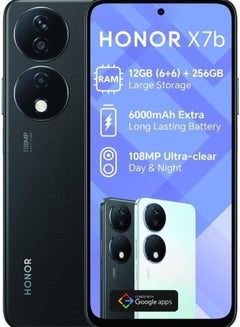 Honor X7b 4G Dual SIM ,12GB (6+6) RAM Turbo , 256GB ROM Midnight Black - International Version  - Image 1