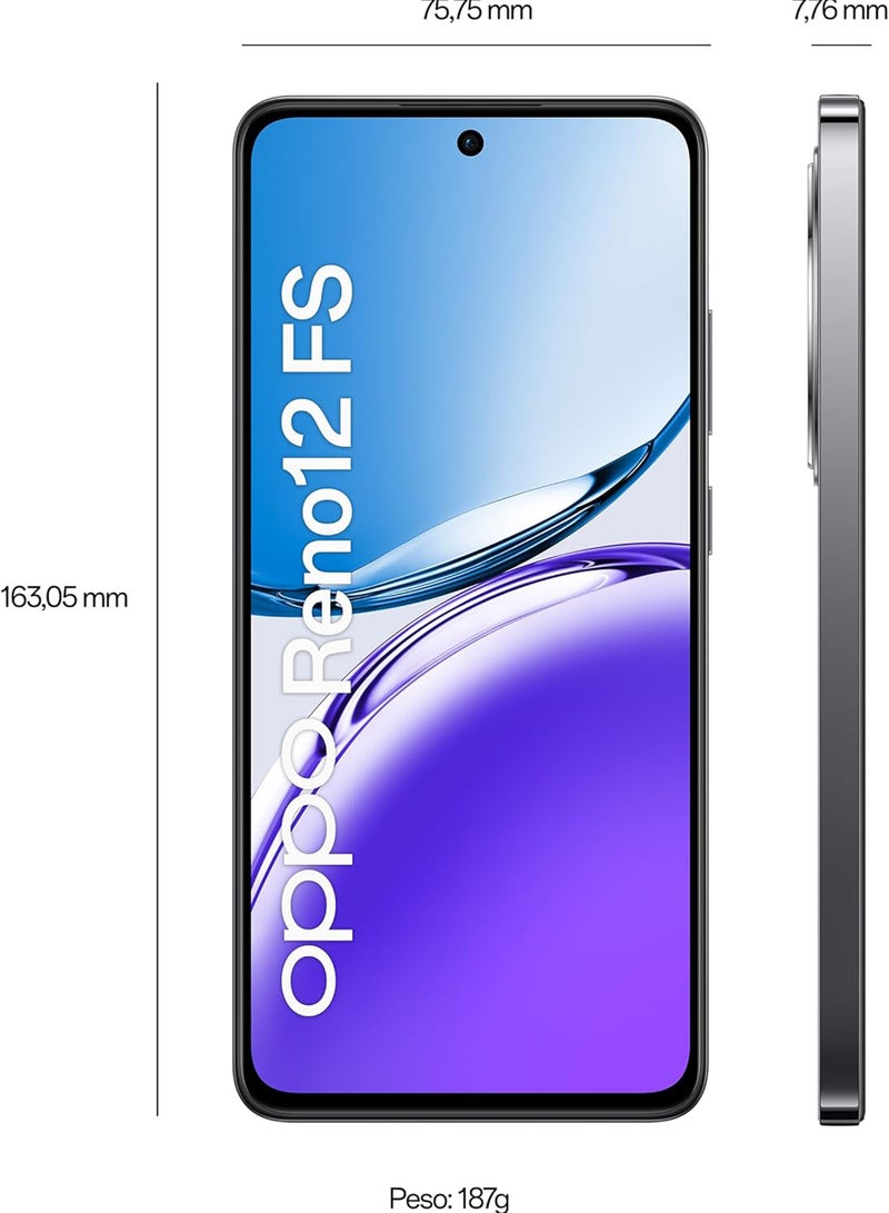 OPPO Reno12 FS 4G Dual SIM 8GB RAM 512GB ROM Matte Grey - International Version  - Image 3