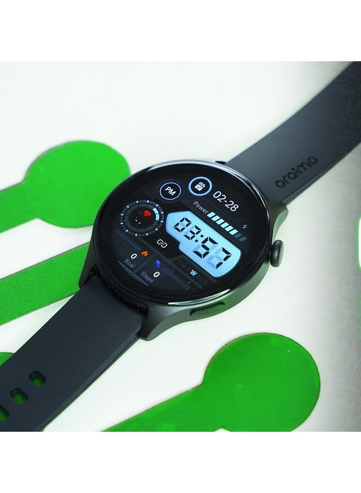 Oraimo Smart Watch, 1.43 Inch Black  - Image 2