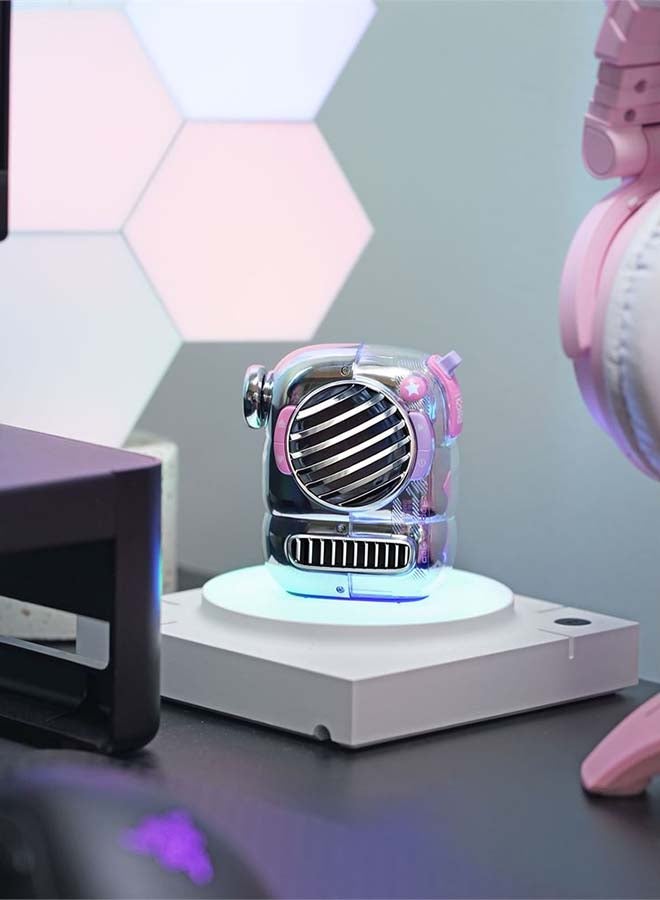 Divoom - Divoom Spark-Pop Bluetooth Portable Speaker - Pink - Image 1