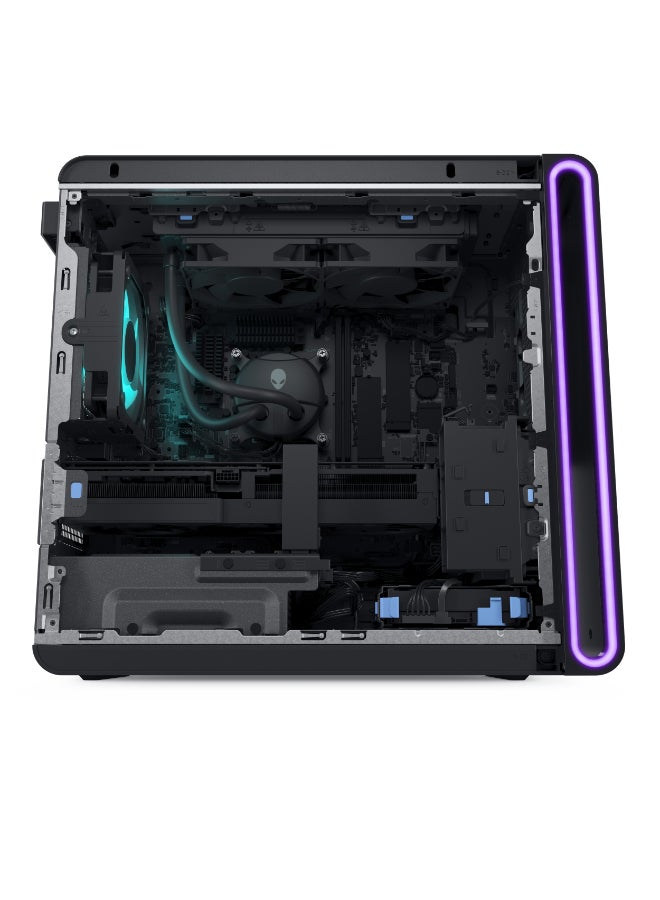 DELL - Alienware Aurora R16 Tower PC Core i7-14700F Processor/16GB RAM/1TB SSD/8GBGeForce RTX 4060 Ti Graphics/Windows 11 Pro With HyperX Cirro Wireless Gaming Earbuds Black - Image 1