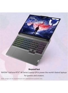 Lenovo Legion 5 Laptop With 16-Inch WQXGA Display, Core i9-14900HX Processor/64GB RAM/2TB SSD/8GB GeForce RTX 4060 Graphics/Windows 11 HomeWith HyperX Cirro Gaming Wireless Earbuds English/Arabic Luna Grey  - Image 5