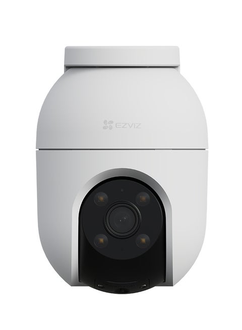 C8c Outdoor Solar Security Camera 5MP 3K Resolution 5MP 360 Pan  Tilt Coverage White