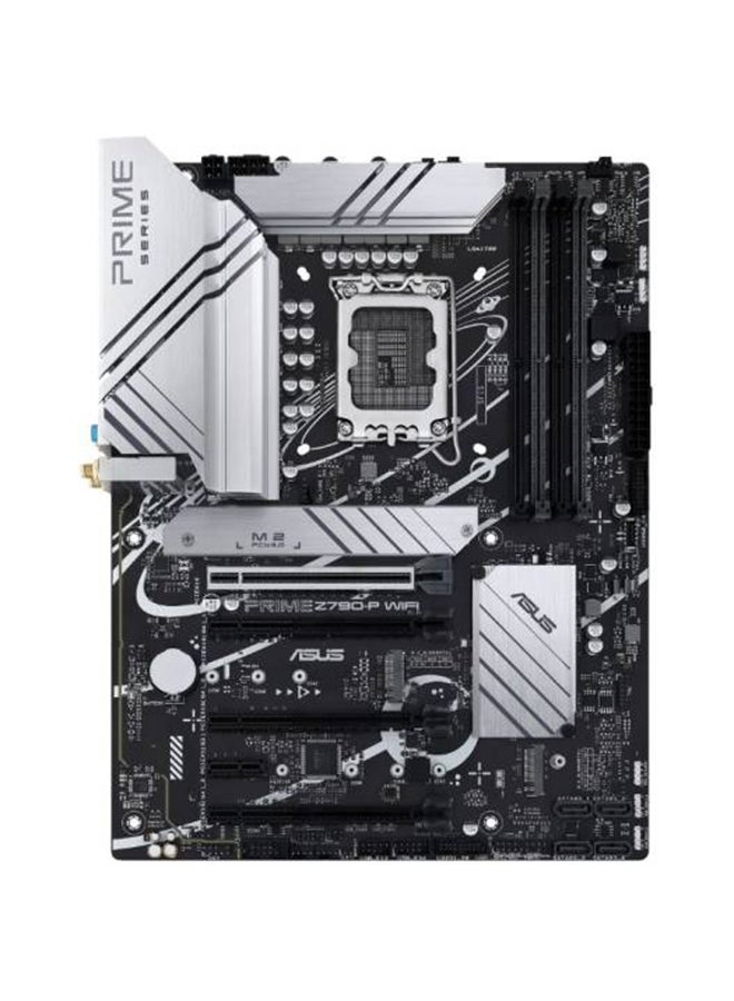 ASUS - Prime Z790-P WiFi ATX Motherboard, Socket Intel LGA1700, Z790 Chipset, PCIe 5.0, 128GB DDR5 Max Memory, 3x M 2 Slots, WiFi 6, Bluetooth v5.2, 2.5Gb LAN, 14+1 Power Stages | 90MB1CJ0-M1EAY0 black - Image 1