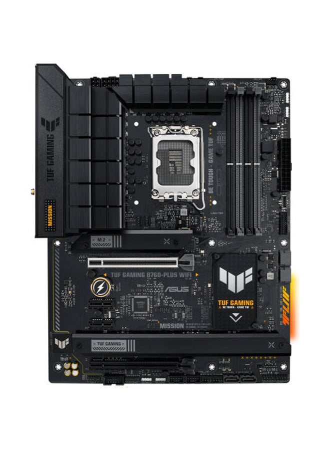 ASUS TUF Gaming B760-Plus Wi-Fi ATX LGA 1700 Motherboard, Intel B760 Chipset, 4x DIMM DDR5 Slots, 192GB Max Memory, 3x M 2 Slots, 2x PCIe 5 0 x16 Slot, Realtek 2 5Gb Ethernet 90MB1ER0-M1EAY0 black  - Image 2