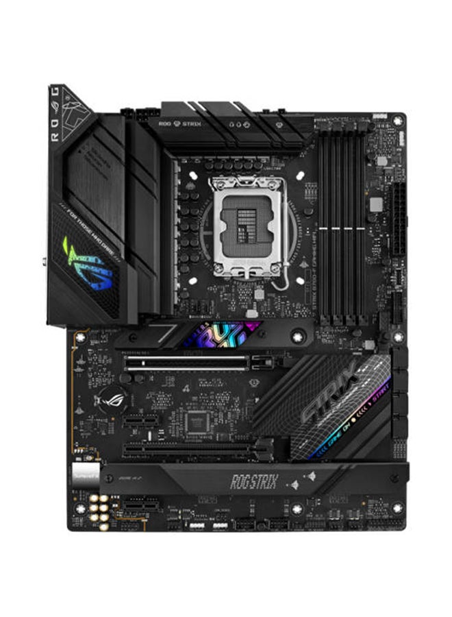 ASUS - ROG STRIX B760-F GAMING WIFI LGA1700 ATX Motherboard, Intel B760, 4x DIMM DDR5 | Up to 192GB Capacity, Wi-Fi 6E, 2.5Gb ETH, BT3.2, PCIe 5.0x16, HDMI | DP, SB 3. / 2.0 | 90MB1CT0-M1EAY0 black - Image 1