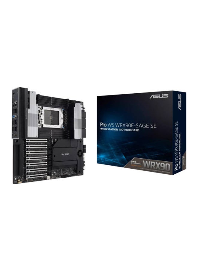 أسوس Pro WS WRX90E-SAGE SE AMD sTR5 EEB Workstation Motherboard, AMD WRX90 Chipset, 8x DIMM DDR5 / 2048GB Max Memory, 7x PCIe 5.0 x16 Slots, 4x M.2 Slots | 90MB1FW0-M0EAY0 black  - Image 1