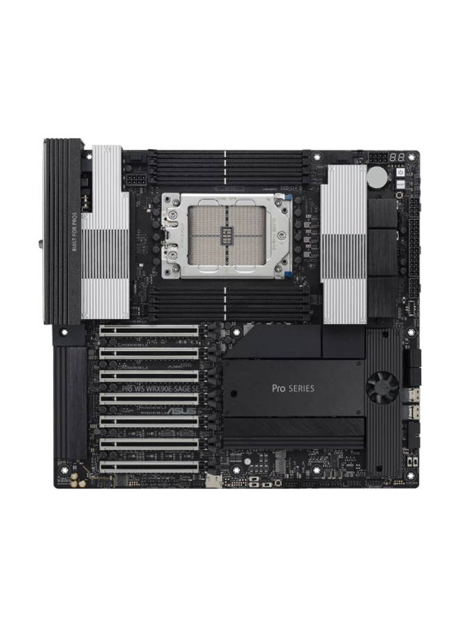 أسوس Pro WS WRX90E-SAGE SE AMD sTR5 EEB Workstation Motherboard, AMD WRX90 Chipset, 8x DIMM DDR5 / 2048GB Max Memory, 7x PCIe 5.0 x16 Slots, 4x M.2 Slots | 90MB1FW0-M0EAY0 black  - Image 2