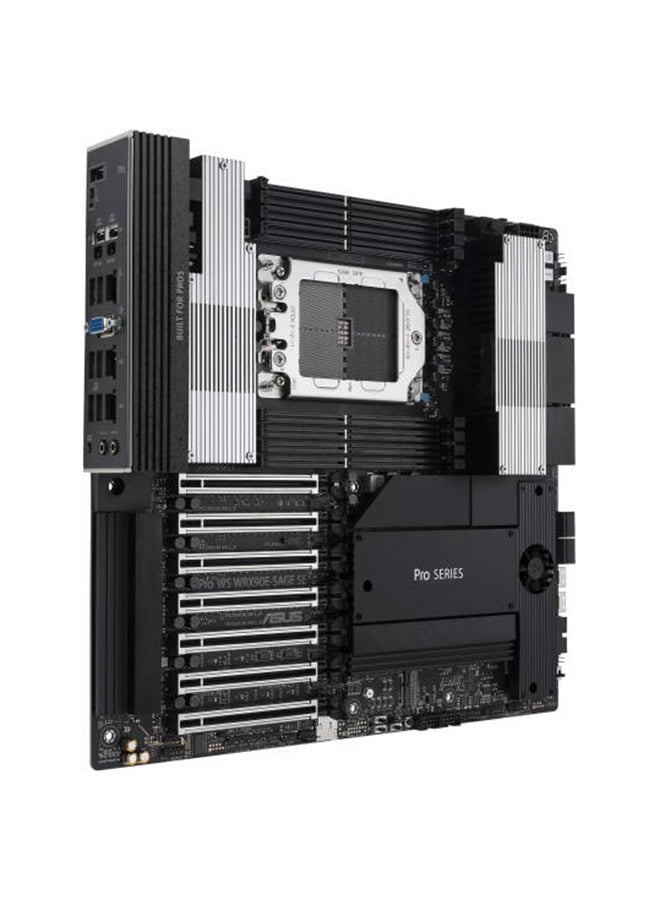 أسوس Pro WS WRX90E-SAGE SE AMD sTR5 EEB Workstation Motherboard, AMD WRX90 Chipset, 8x DIMM DDR5 / 2048GB Max Memory, 7x PCIe 5.0 x16 Slots, 4x M.2 Slots | 90MB1FW0-M0EAY0 black  - Image 3