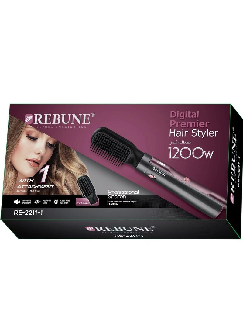 ريبون Advanced Digital Hair Dryer & Styler – A Perfect Styling Experience Black  - Image 3