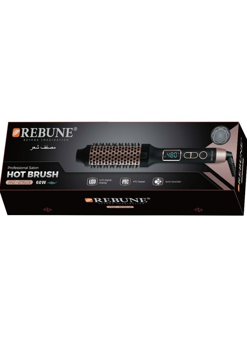 REBUNE Infrared Heating Brush – REBUNE RE-2153 Black  - Image 3