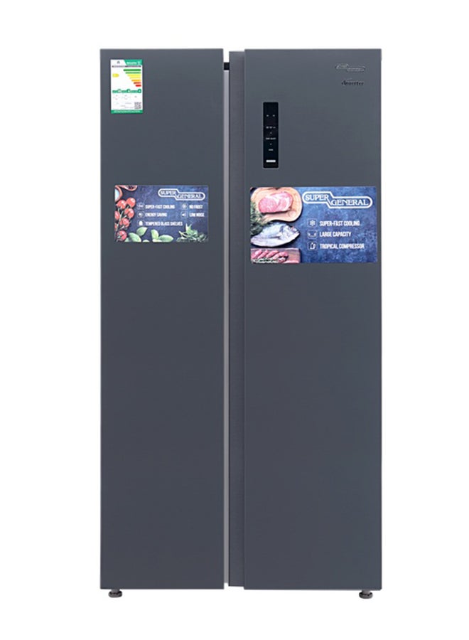 510 Net Capacity 18Cu.ft Side By Side Refrigerator-Freezer ‎With Digital Control And Temperature Display, No-Frost, Digital Control KSGR800SBS Black