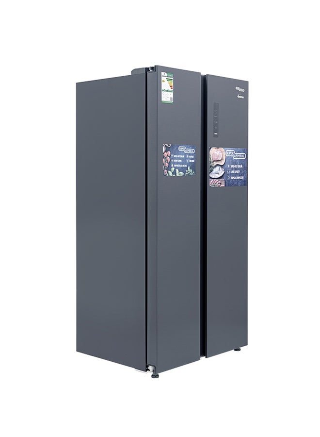 510 Net Capacity 18Cu.ft Side By Side Refrigerator-Freezer ‎With Digital Control And Temperature Display, No-Frost, Digital Control KSGR800SBS Black