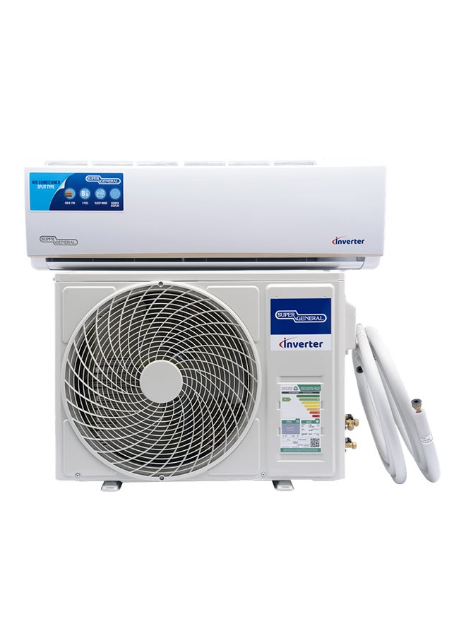 SUPER GENERAL 18200 BTU Inverter Compressor 1.5 Ton Split Air Conditioner With Power Saving Technology, Auto Clean, Gold Fin With Heat And Cool Function KSGS181iR White  - Image 5