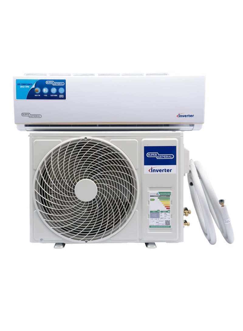 سوبر جنرال 1.5 Ton Split Air Conditioner 18400 BTU With Inverter{Power Saving Technology}, Auto Clean, Gold Fin With Cool Only Function| KSGS181i/KSGS183i White  - Image 3