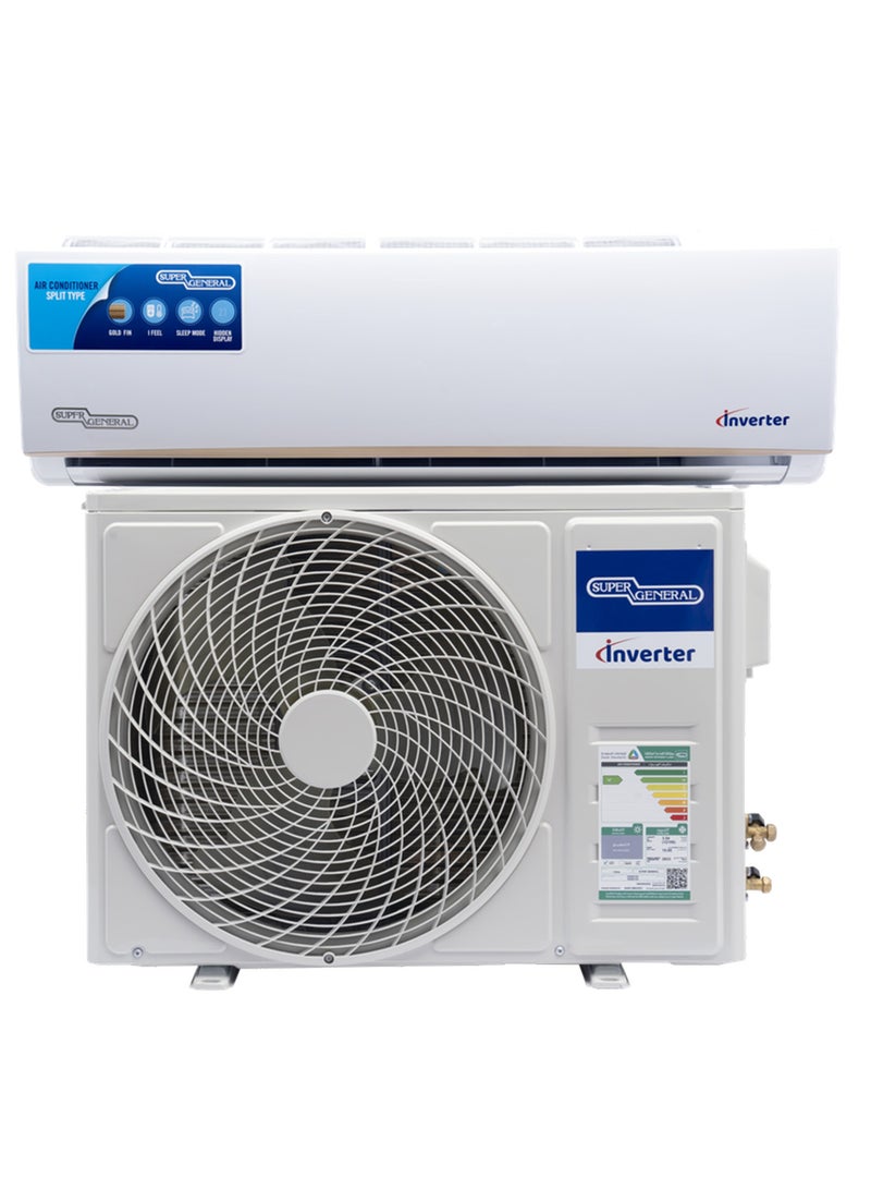 سوبر جنرال 1.5 Ton Split Air Conditioner 18400 BTU With Inverter{Power Saving Technology}, Auto Clean, Gold Fin With Cool Only Function| KSGS181i/KSGS183i White  - Image 4