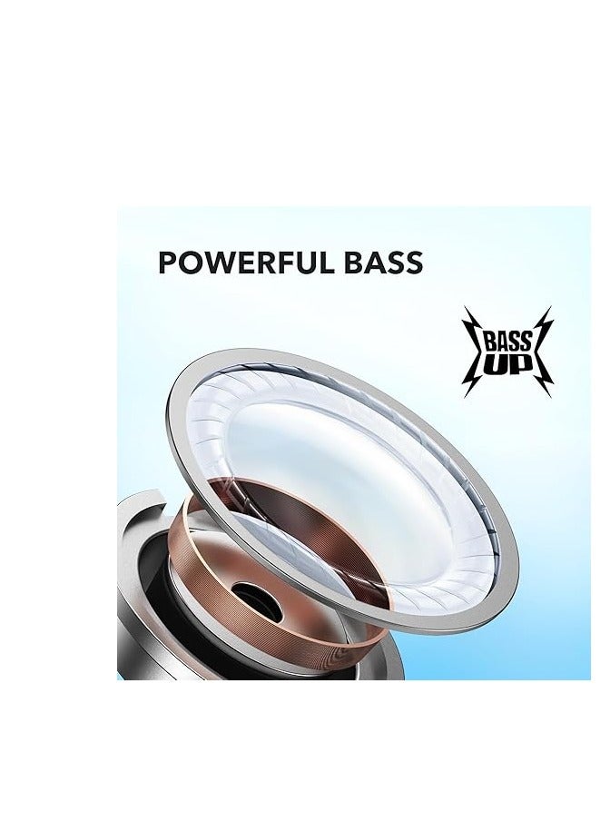 ساوند كور سماعات أنكر P20i اللاسلكية الحقيقية، محركات 10 مم مع صوت جهير قوي، بلوتوث 5.3، 30 ساعة من وقت التشغيل، مقاومة للماء، 2 ميكروفون لمكالمات واضحة بالذكاء الاصطناعي، 22 إعداد مسبق للصوت، تخصيص عبر التطبيق - - Image 2