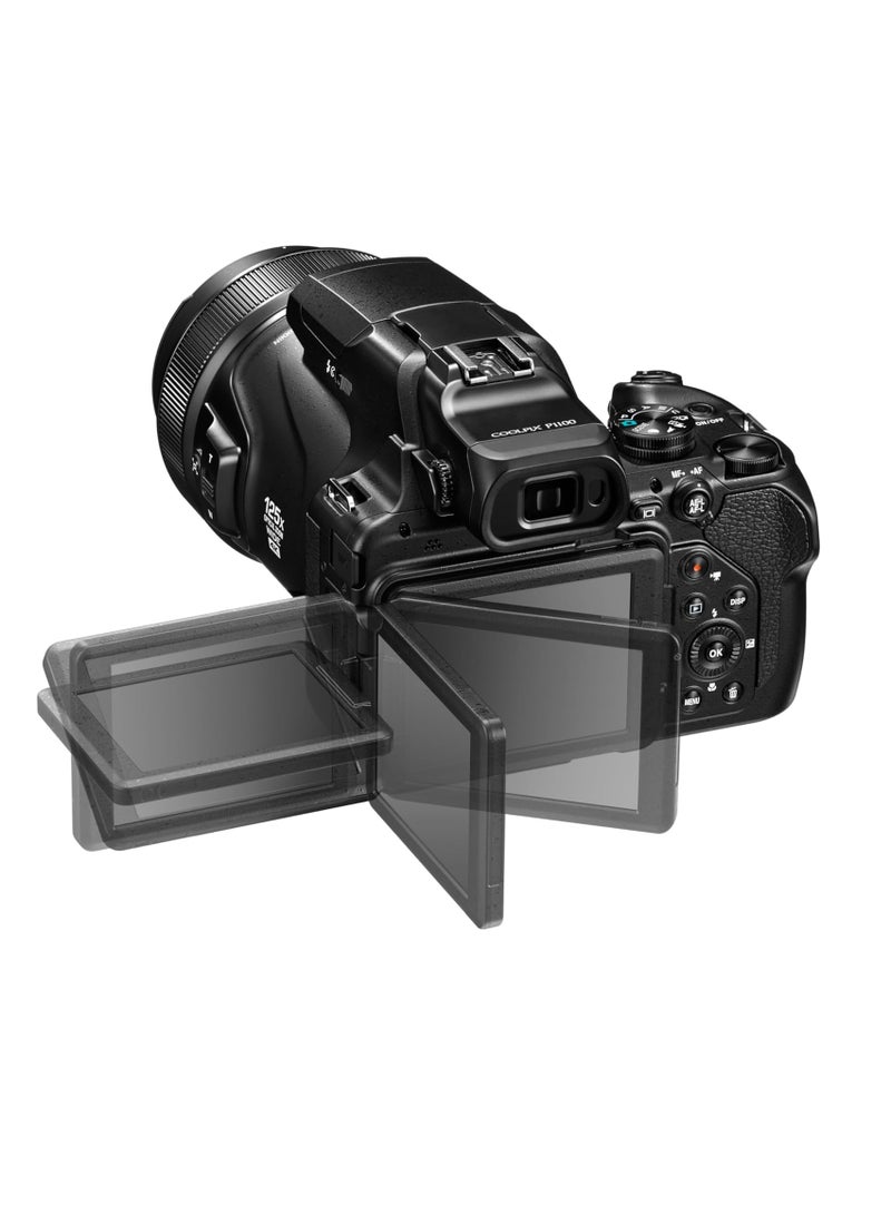 Nikon - Coolpix P1100 Superzoom Digital Camera | 125x Optical Zoom with Image Stabilization 16 MP 4K Ultra HD Video Wi-Fi Connectivity RAW Format and Rotating LCD Screen (Black) - Image 1