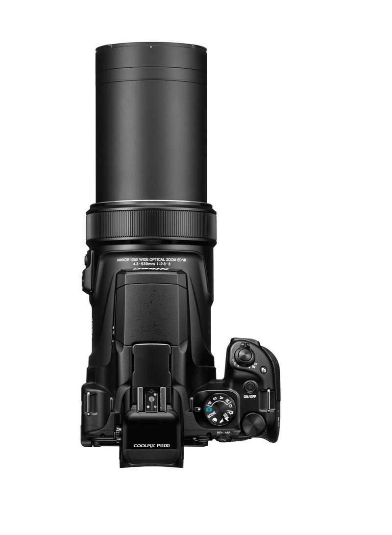 Nikon - Coolpix P1100 Superzoom Digital Camera | 125x Optical Zoom with Image Stabilization 16 MP 4K Ultra HD Video Wi-Fi Connectivity RAW Format and Rotating LCD Screen (Black) - Image 1