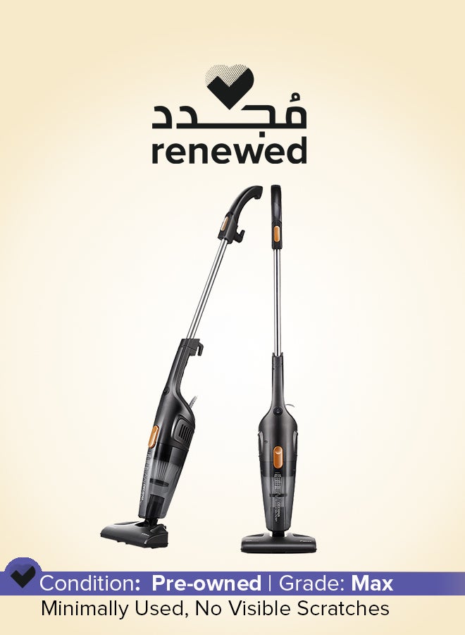 ديرما Renewed - Portable Handheld Vacuum Cleaner, Multi-function Household Silent Strong Suction with HEPA Filter 600 W DX115C Black/Silver  - Image 1