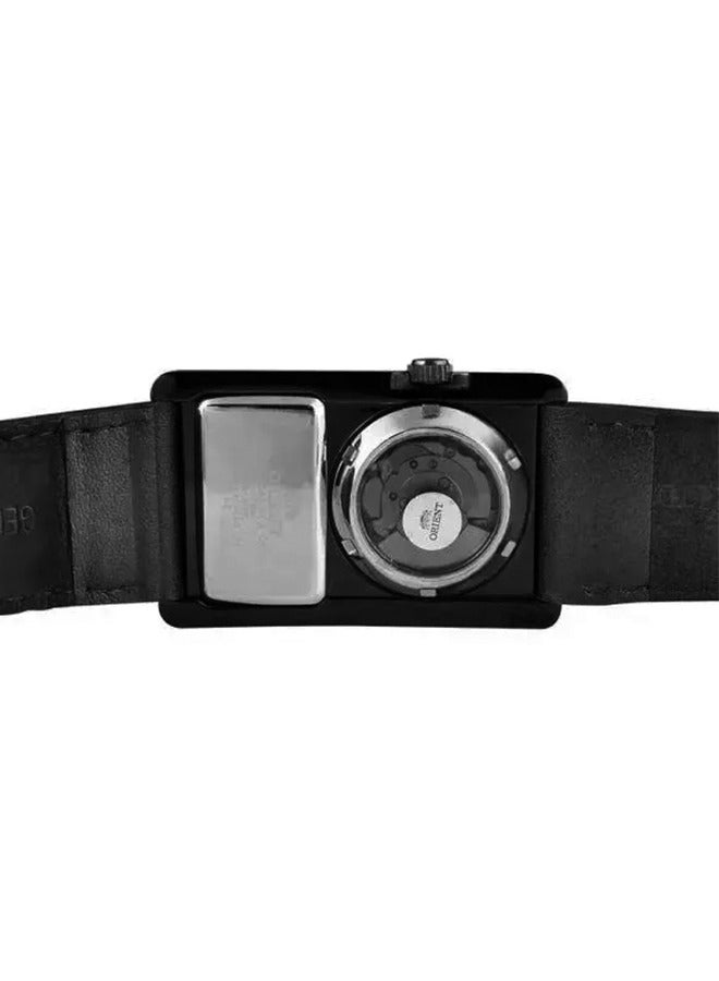 أورينت Men's Watch Quartz Mechanical Watch One-piece Square Watch Men Belt FXCAA001W  - Image 4