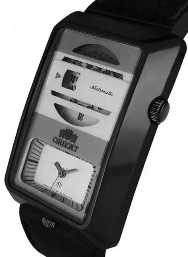 أورينت Men's Watch Quartz Mechanical Watch One-piece Square Watch Men Belt FXCAA001W  - Image 5