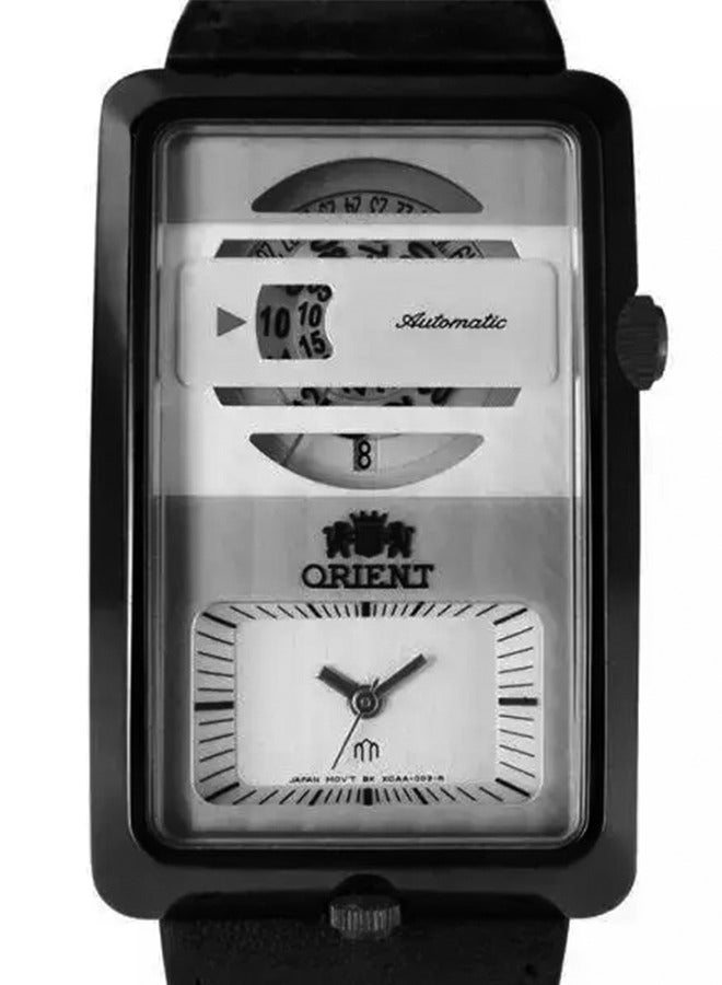 أورينت Men's Watch Quartz Mechanical Watch One-piece Square Watch Men Belt FXCAA001W  - Image 3