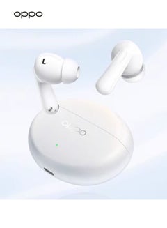 أوبو Enco R3 Pro Noise Cancelling Earbuds - 49dB Deep Noise Reduction, Hi-Res Sound, 44 Hour Battery Life, Bluetooth 5.4 for 5.4ms Low Latency white  - Image 4