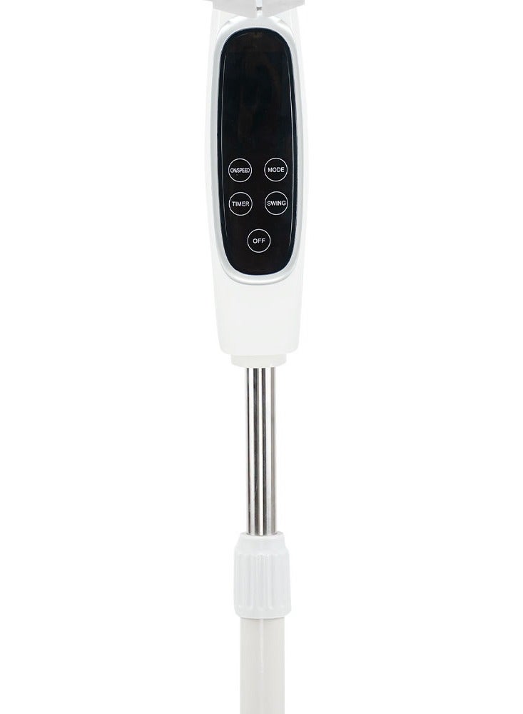 Saachi - 16-Inch Stand Fan with Remote Control, Adjustable Height & Speed, Copper Motor, Wide-Angle Oscillation & 1-Hour Timer 60 W NL-FN-1744R-WH White - Image 1