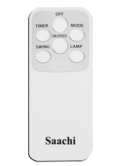 Saachi 16-Inch Stand Fan with Remote Control, Adjustable Height & Speed, Copper Motor, Wide-Angle Oscillation & 1-Hour Timer 60 W NL-FN-1744R-WH White  - Image 5