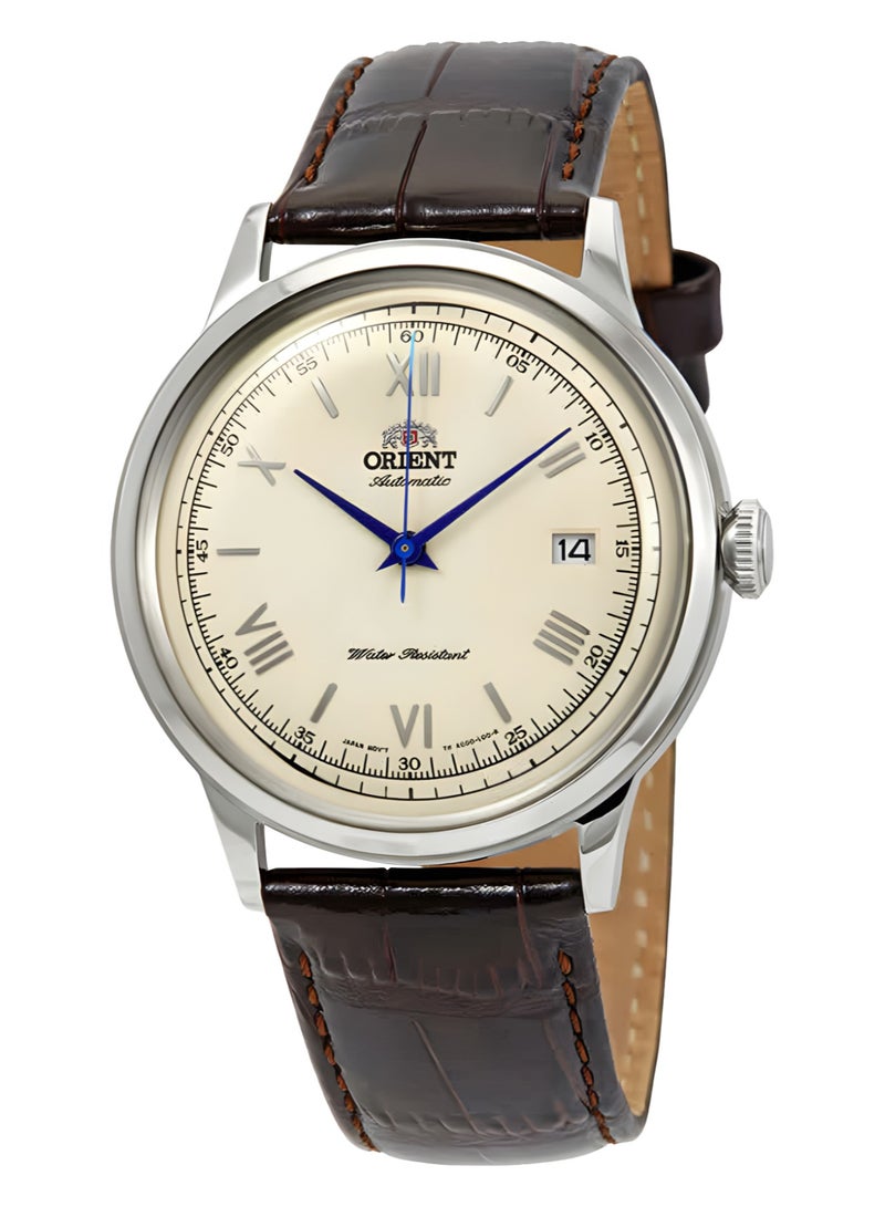 أورينت ساعة يد ميكانيكية أوتوماتيكية للرجال بتصميم ريترو بمرآة كريمية FAC00009N0 - Image 4