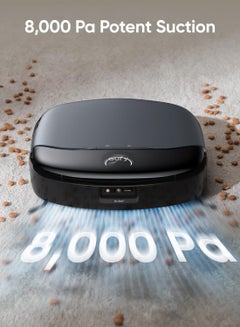 إيوفي Omni S1 Robot Vacuum Cleaner with Mop, Groundbreaking Floor Washing System, All-in-One Station, 8000 Pa, Smart Obstacle Avoidance, Mop Auto-Retraction, Corner-to-Edge Deep Cleaning and Lift Mop 30 W ‎T2071 black  - Image 4