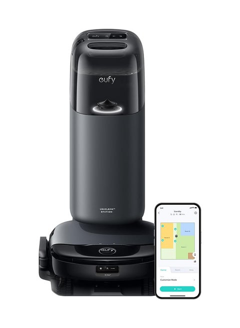 Omni S1 Robot Vacuum Cleaner with Mop, Groundbreaking Floor Washing System, All-in-One Station, 8000 Pa, Smart Obstacle Avoidance, Mop Auto-Retraction, Corner-to-Edge Deep Cleaning and Lift Mop 30 W ‎T2071 black