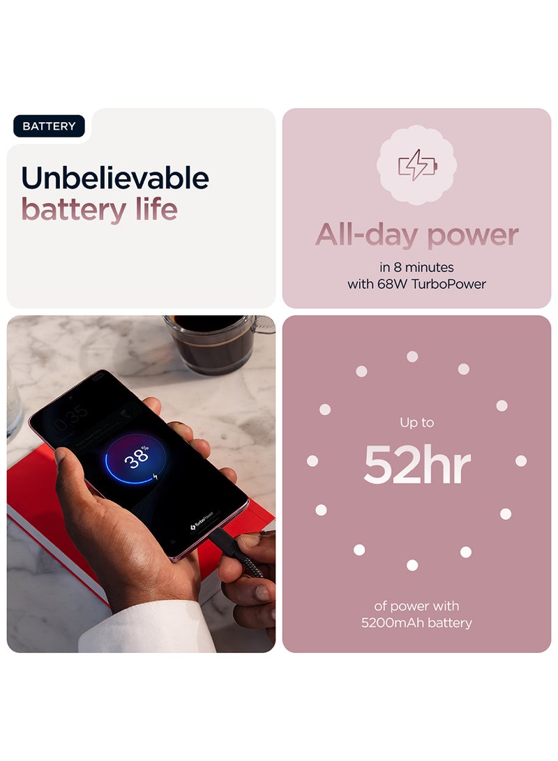 Motorola - Edge 60 Fusion 5G Dual SIM Pantone Zephyr 12GB RAM  256GB With Free Gifts Moto Buds And 68W Charger Turbo - Middle East Version - Image 1