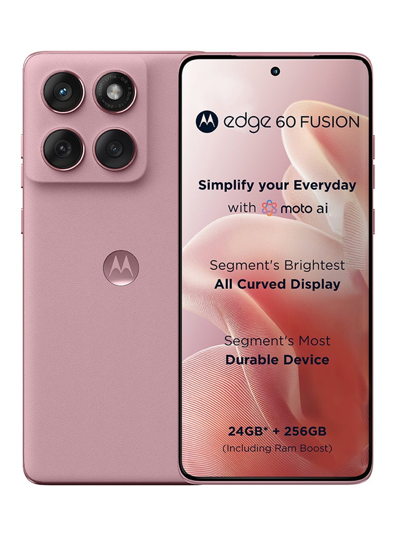 Motorola - Edge 60 Fusion 5G Dual SIM Pantone Zephyr 12GB RAM  256GB With Free Gifts Moto Buds And 68W Charger Turbo - Middle East Version - Image 1