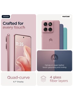 Motorola Edge 60 Fusion 5G Dual SIM Pantone Zephyr 12GB RAM  256GB With Free Gifts Moto Buds And 68W Charger Turbo - Middle East Version  - Image 3