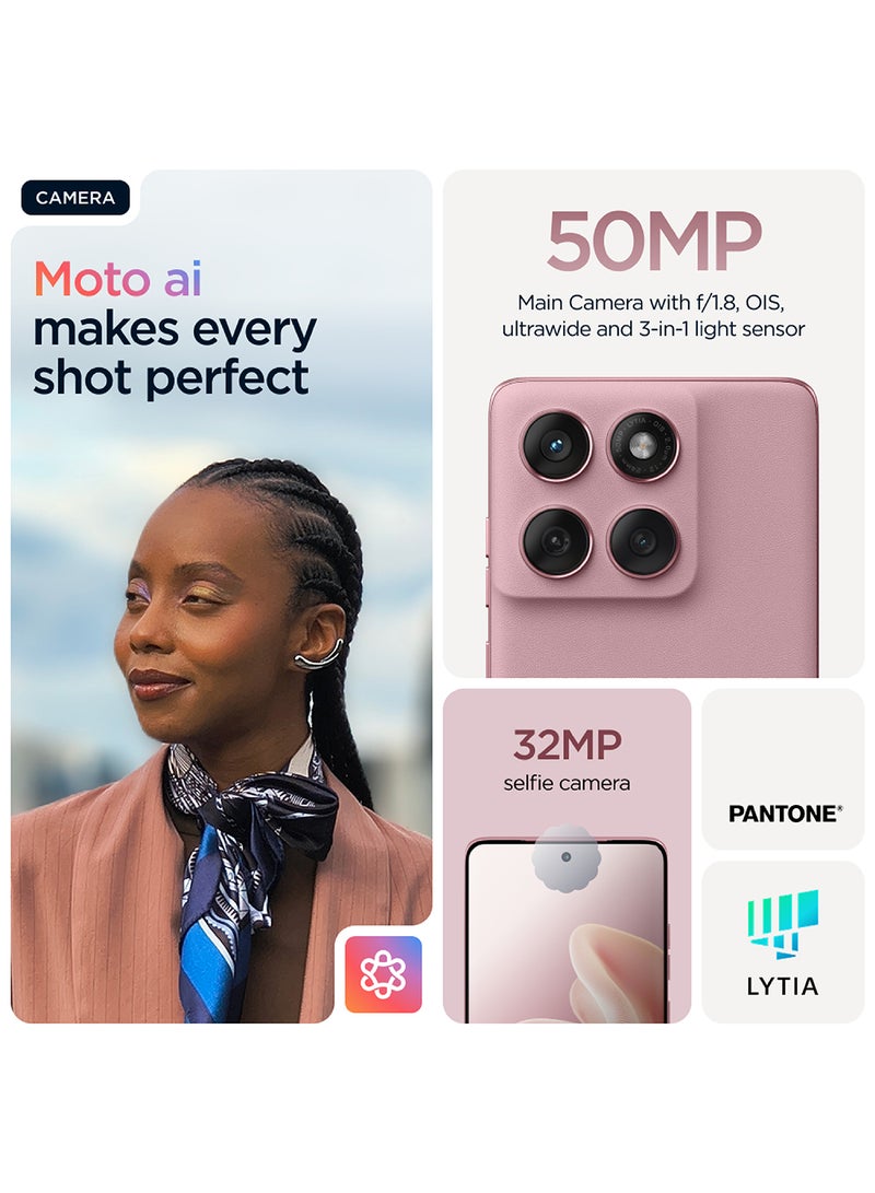 Motorola - Edge 60 Fusion 5G Dual SIM Pantone Zephyr 12GB RAM  256GB With Free Gifts Moto Buds And 68W Charger Turbo - Middle East Version - Image 1