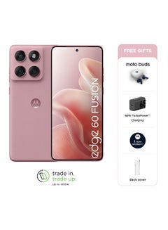 Motorola Edge 60 Fusion 5G Dual SIM Pantone Zephyr 12GB RAM  256GB With Free Gifts Moto Buds And 68W Charger Turbo - Middle East Version  - Image 1