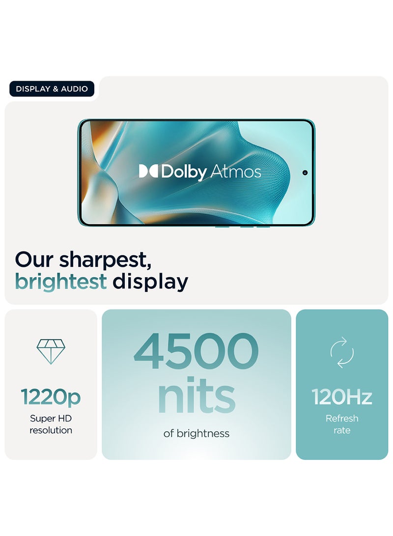 Motorola - Edge 60 Fusion 5G Dual SIM Pantone Amazonite 12GB RAM  256GB With Free Gifts Moto Buds And 68W Charger Turbo - Middle East Version - Image 1