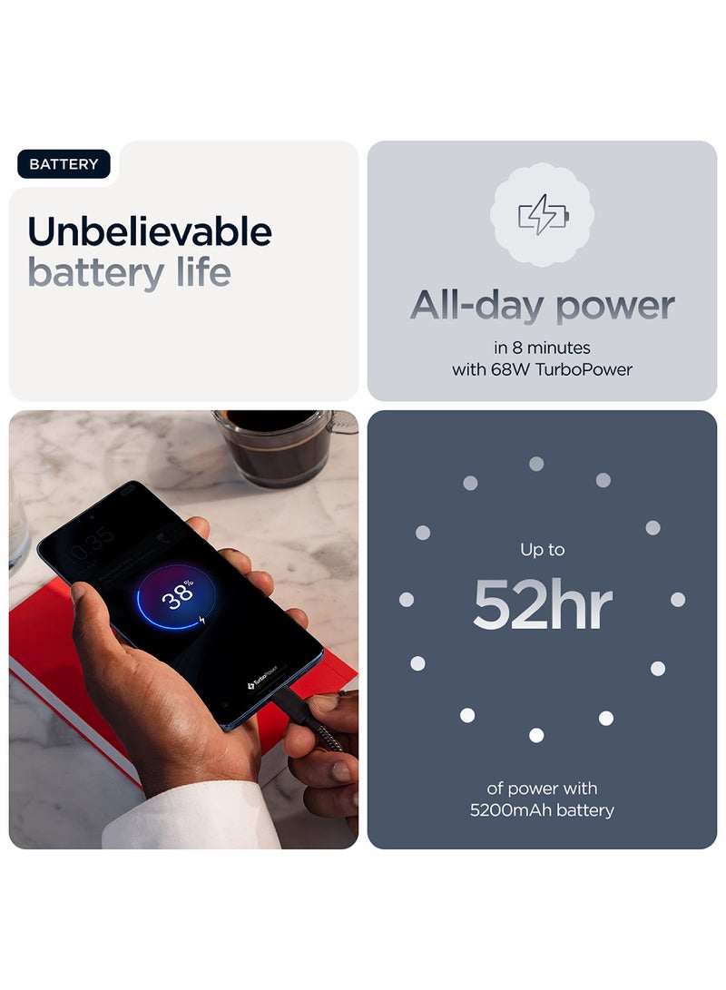 Motorola - Edge 60 Fusion 5G Dual SIM Pantone Slipstream Grey 12GB RAM  256GB With Free Gifts Moto Buds And 68W Charger Turbo - Middle East Version - Image 1