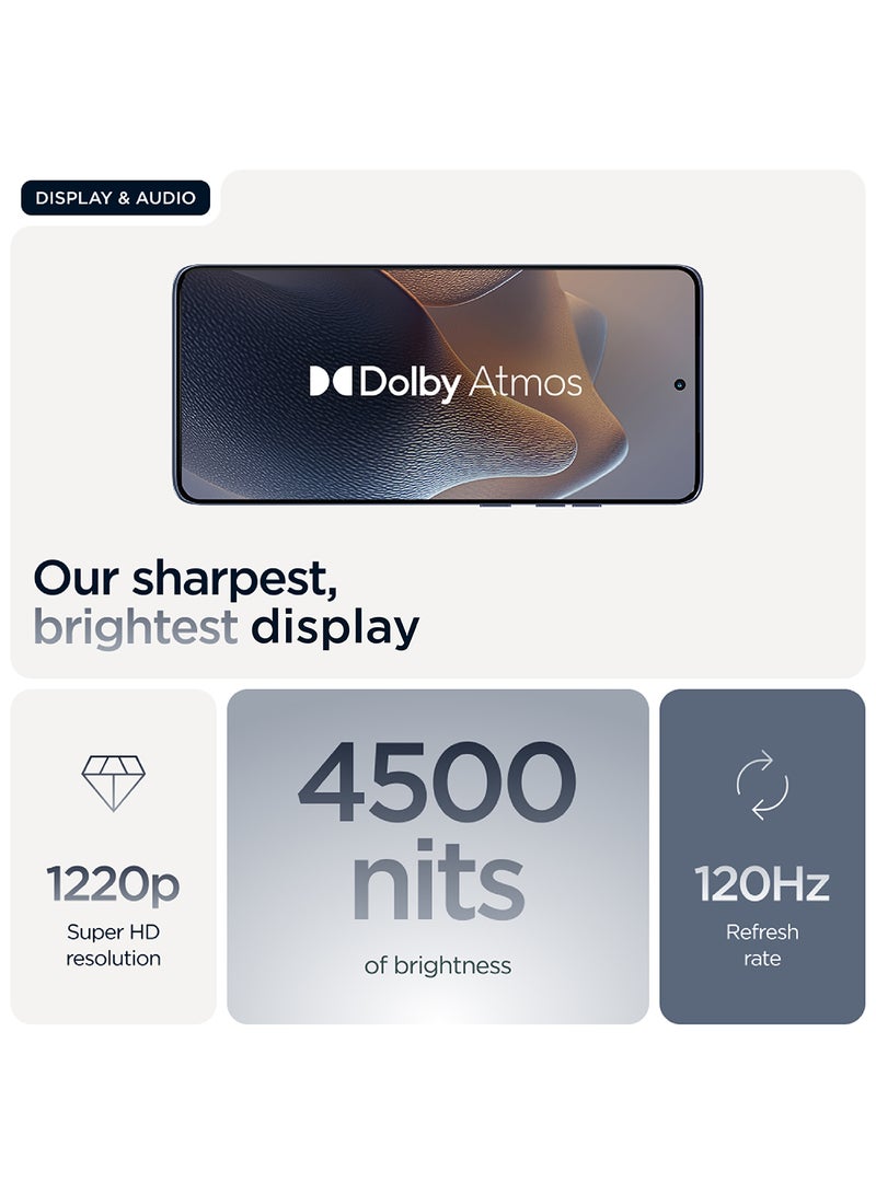 Motorola - Edge 60 Fusion 5G Dual SIM Pantone Slipstream Grey 12GB RAM  256GB With Free Gifts Moto Buds And 68W Charger Turbo - Middle East Version - Image 1