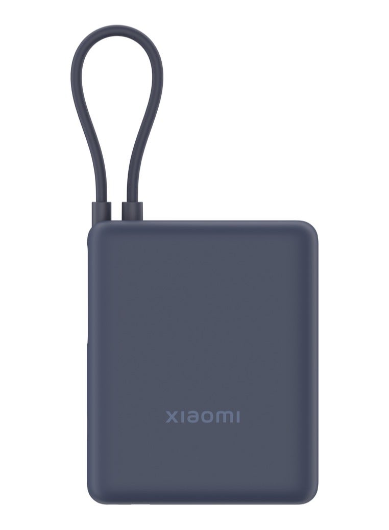 Xiaomi 10000 mAh 33W Power Bank with Built-in Cable – Fast Charging, Compact And Portable, BHR9341GL - Ice Blue  - Image 1