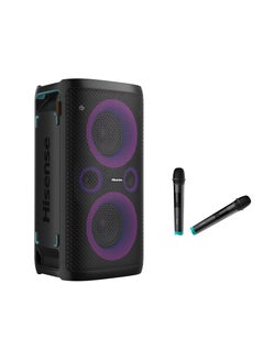 Hisense 300W Wireless Party Speaker – 2.0CH Sound, Built-in Subwoofer, IPX4 Waterproof, 15H Battery, Bluetooth 5.0, DJ & Karaoke Mode HP100 black  - Image 1