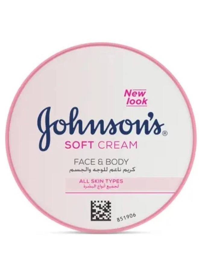 Johnson's - Soft Cream for Face and Body 200ml - Image 1