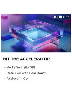 Motorola E15 4G Dual SIM Denim Blue 2GB RAM 64GB With Motorola Bottle - Middle East Version  - Image 5